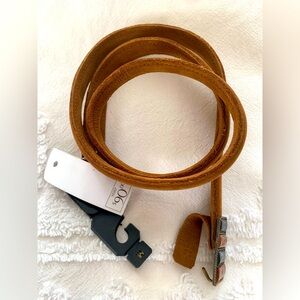 NWT Motif56 Belt: Brown Leather, Buckle, Hook Closure, Length 39in, Width 1 inch